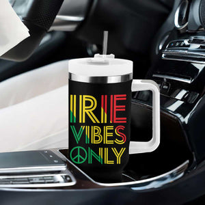 Irie Vibes Only Tumbler With Handle Rasta Reggae Roots Flag Music TS11 Print Your Wear