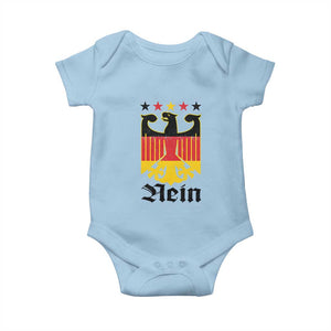 Funny German Eagle Baby Onesie Vintage Nein No Germany Souvenir Oktoberfest TS11 Light Blue Print Your Wear