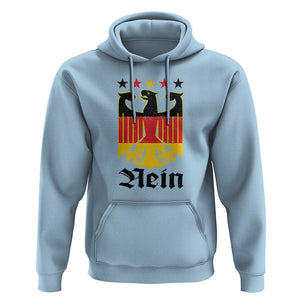 Funny German Eagle Hoodie Vintage Nein No Germany Souvenir Oktoberfest TS11 Light Blue Print Your Wear