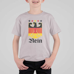 Funny German Eagle T Shirt For Kid Vintage Nein No Germany Souvenir Oktoberfest TS11 Ice Gray Print Your Wear