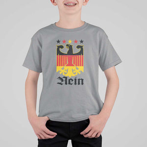 Funny German Eagle T Shirt For Kid Vintage Nein No Germany Souvenir Oktoberfest TS11 Sport Gray Print Your Wear