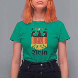 Funny German Eagle T Shirt For Women Vintage Nein No Germany Souvenir Oktoberfest TS11 Irish Green Print Your Wear
