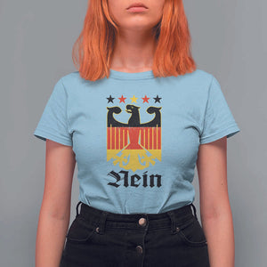 Funny German Eagle T Shirt For Women Vintage Nein No Germany Souvenir Oktoberfest TS11 Light Blue Print Your Wear
