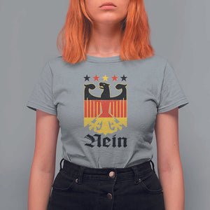 Funny German Eagle T Shirt For Women Vintage Nein No Germany Souvenir Oktoberfest TS11 Sport Gray Print Your Wear