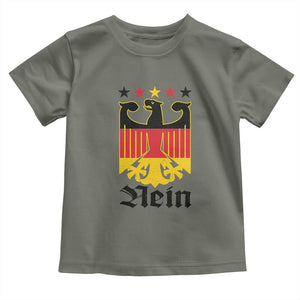 Funny German Eagle Toddler T Shirt Vintage Nein No Germany Souvenir Oktoberfest TS11 Military Green Print Your Wear