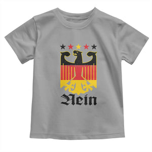 Funny German Eagle Toddler T Shirt Vintage Nein No Germany Souvenir Oktoberfest TS11 Sport Gray Print Your Wear