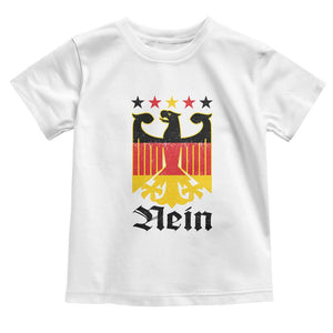 Funny German Eagle Toddler T Shirt Vintage Nein No Germany Souvenir Oktoberfest TS11 White Print Your Wear