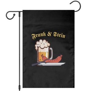 Funny Frank & Stein Garden Flag German Beer Drinking Oktoberfest Sausage TS11 Black Print Your Wear