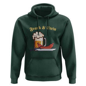Funny Frank & Stein Hoodie German Beer Drinking Oktoberfest Sausage TS11 Dark Forest Green Print Your Wear