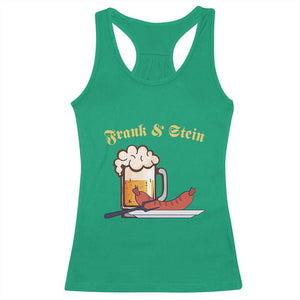 Funny Frank & Stein Racerback Tank Top German Beer Drinking Oktoberfest Sausage TS11 Irish Green Print Your Wear
