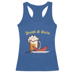 Funny Frank & Stein Racerback Tank Top German Beer Drinking Oktoberfest Sausage TS11 Royal Blue Print Your Wear