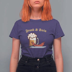 Funny Frank & Stein T Shirt For Women German Beer Drinking Oktoberfest Sausage TS11 Purple Print Your Wear