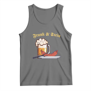 Funny Frank & Stein Tank Top German Beer Drinking Oktoberfest Sausage TS11 Black Heather Print Your Wear