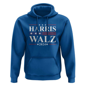 Harris Walz 2024 Hoodie President Election Campaign American Flag TS11 Royal Blue Print Your Wear