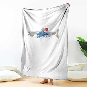 Trout Fly Fish Nature Montane Forest Fishing Camping Throw Blanket TS11 Print Your Wear