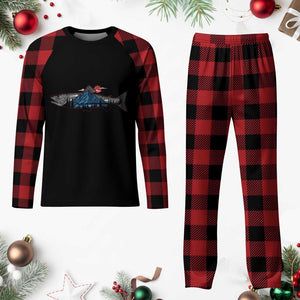 Trout Fly Fish Nature Montane Forest Fishing Camping Plaid Pajama Set TS11 Buffalo Plaid Print Your Wear