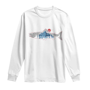Trout Fly Fish Nature Montane Forest Fishing Camping Long Sleeve Shirt TS11 White Print Your Wear
