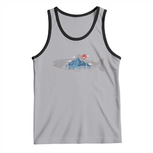 Trout Fly Fish Nature Montane Forest Fishing Camping Tank Top TS11 Athletic Heather Black Print Your Wear