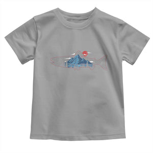 Trout Fly Fish Nature Montane Forest Fishing Camping Toddler T Shirt TS11 Sport Gray Print Your Wear