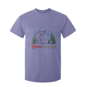 Gone Fishing T Shirt For Kid Trout Fishing Lover Montane Forest TS11 Violet Print Your Wear