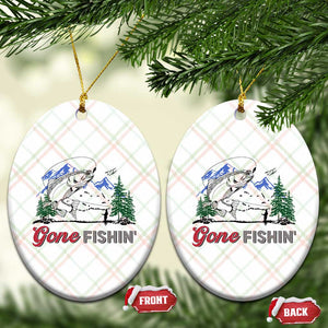 Gone Fishing Ceramic Ornament Trout Fishing Lover Montane Forest TS11 Print Your Wear