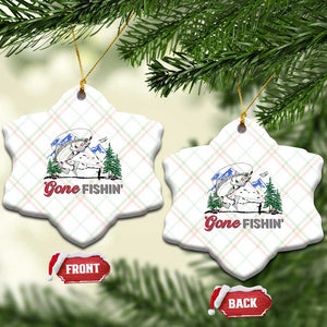 Gone Fishing Ceramic Ornament Trout Fishing Lover Montane Forest TS11 Print Your Wear