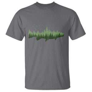 Trout Fly Fishing Outdoor Forest Nature Wildlife Fisherman T Shirt TS11 Charcoal Print Your Wear