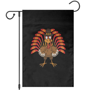 Thanksgiving Ice Hockey Garden Flag Turkey Pilgrim Hat Fall Season TS11 Black Print Your Wear