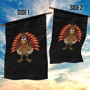 Thanksgiving Ice Hockey Garden Flag Turkey Pilgrim Hat Fall Season TS11 Print Your Wear