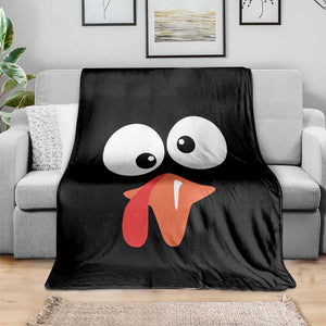 Funny Thanksgiving Throw Blanket Silly Turkey Autumn Season TS11 Print Your Wear