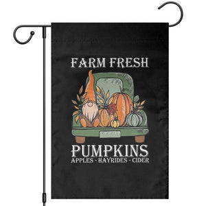 Thanksgiving Garden Flag Farm Fresh Pumpkins Apples Hayrides Cider Autumn Season TS11 Black Print Your Wear