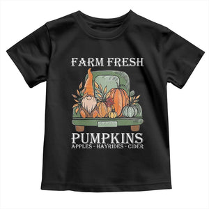 Thanksgiving Baby Shirt Farm Fresh Pumpkins Apples Hayrides Cider Autumn Season TS11 Black Print Your Wear
