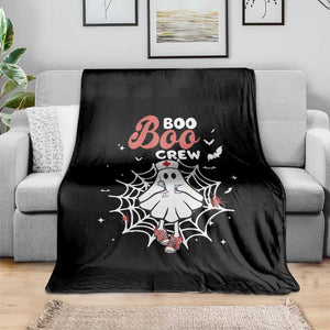 Halloween Nurse Throw Blanket Boo Boo Crew Cute Ghost Nursing TS11 Print Your Wear