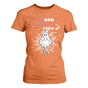 Halloween Nurse T Shirt For Women Boo Boo Crew Cute Ghost Nursing TS11 Orange Print Your Wear