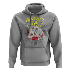 Halloween Bachelorette Party Hoodie Bride's Boo Crew Ghost Vintage Flower TS11 Sport Gray Print Your Wear