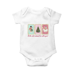 It's The Most Wonderful Time Of The Year Baby Onesie Coquette Christmas TS11 White Print Your Wear