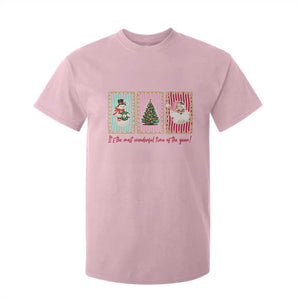 It's The Most Wonderful Time Of The Year T Shirt For Kid Coquette Christmas TS11 Light Pink Print Your Wear