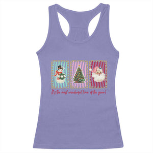 It's The Most Wonderful Time Of The Year Racerback Tank Top Coquette Christmas TS11 Violet Print Your Wear