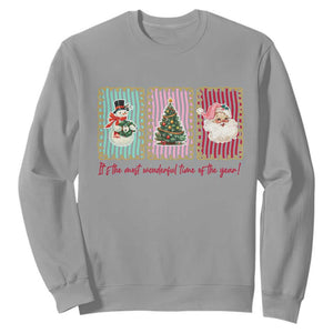 It's The Most Wonderful Time Of The Year Sweatshirt Coquette Christmas TS11 Sport Gray Print Your Wear