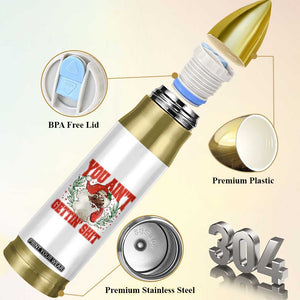 Funny African American Black Santa Christmas Bullet Tumbler You Aint Getting Shit Inappropriate Xmas TS11 Print Your Wear