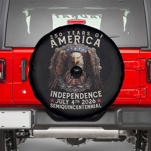 250 years Of America Independence Spare Tire Cover 250th American Anniversary Bald Eagle TS11 Black Print Your Wear