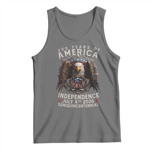 250 years Of America Independence Tank Top 250th American Anniversary Bald Eagle TS11 Black Heather Print Your Wear