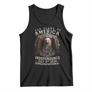 250 years Of America Independence Tank Top 250th American Anniversary Bald Eagle TS11 Black Print Your Wear