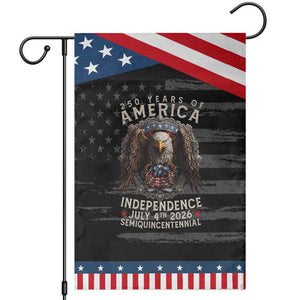 250 years Of America Independence Garden Flag 250th American Anniversary Bald Eagle TS11 Distressed Black Blue Print Your Wear