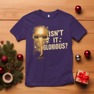 Funny Christmas Movie Leg Lamp T Shirt Isnt It Glorious TS11 Purple Print Your Wear