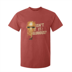 Funny Christmas Movie Leg Lamp T Shirt For Kid Isnt It Glorious TS11 Red Print Your Wear