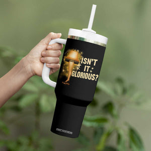 Funny Christmas Movie Leg Lamp Tumbler With Handle Isnt It Glorious TS11 Print Your Wear