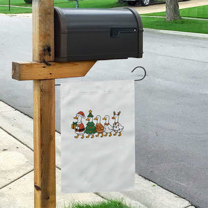 Funny Christmas Silly Goose Poultry Animal Lovers Garden Flag TS11 Print Your Wear