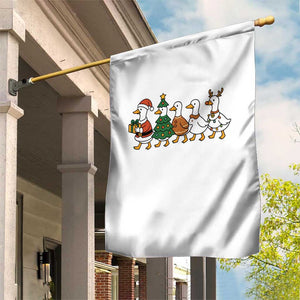 Funny Christmas Silly Goose Poultry Animal Lovers Garden Flag TS11 Print Your Wear