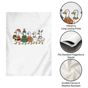 Funny Christmas Silly Goose Poultry Animal Lovers Garden Flag TS11 Print Your Wear